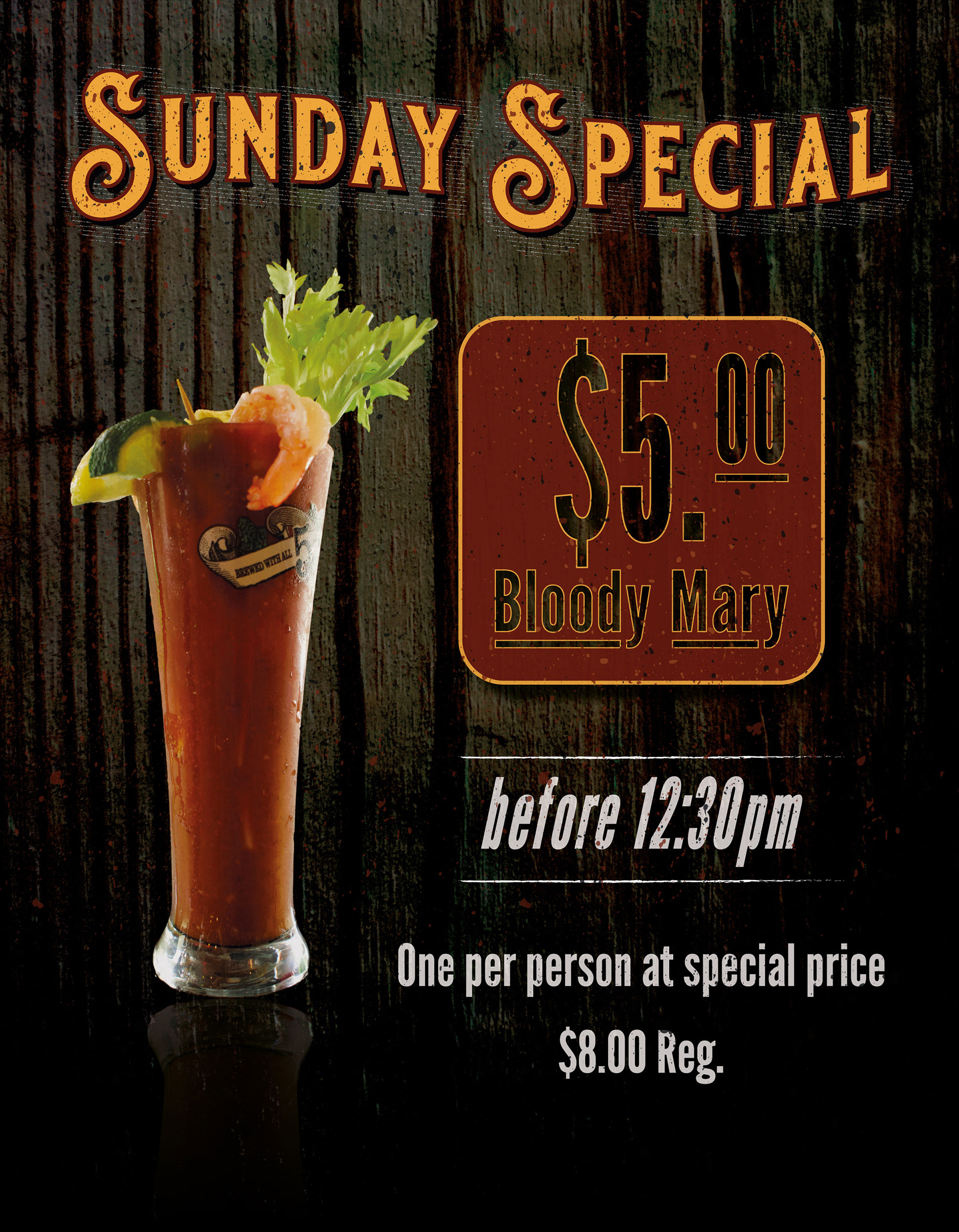 Brass Horse Sunday Special Bloody Mary Poster