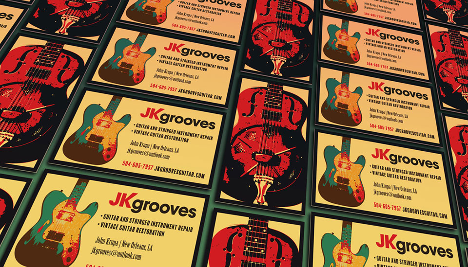 JK Grooves Cards Display