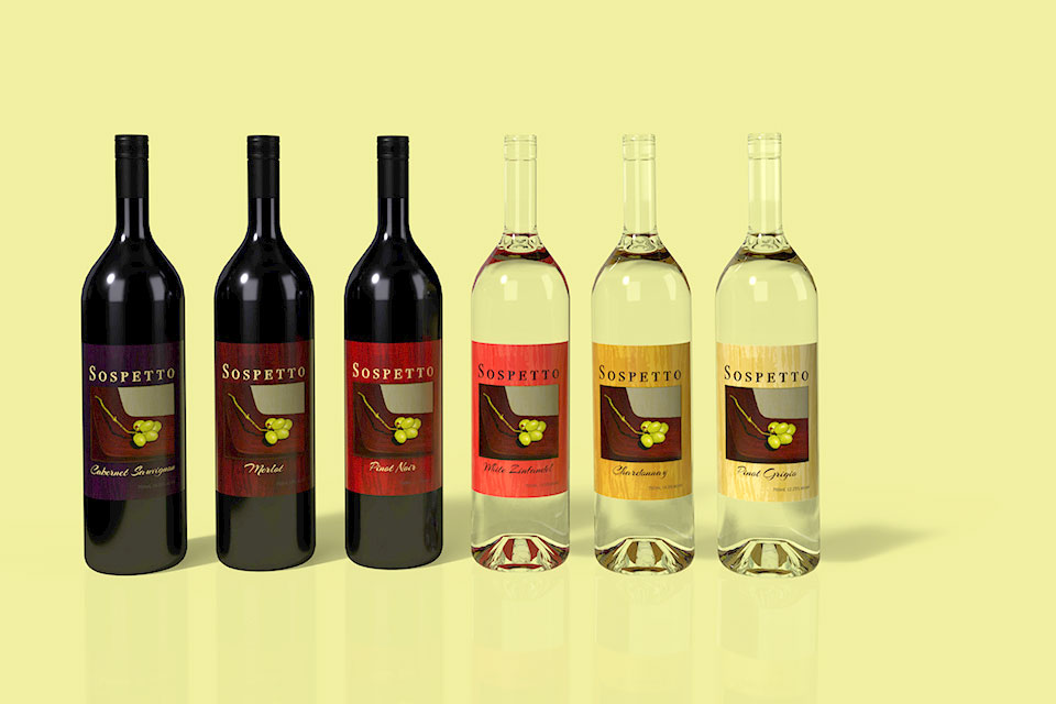 Sospetto Wine Packaging